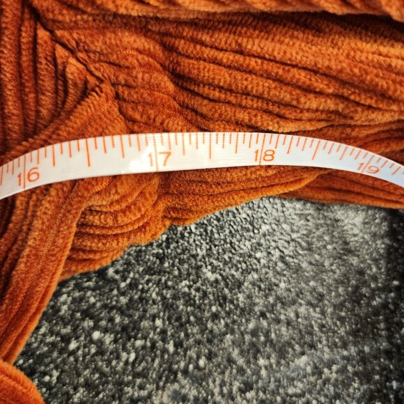 CABI Professor Peacoat Jacket Burnt Orange Corduroy Double-Breasted 70's Size S - Picture 5 of 8